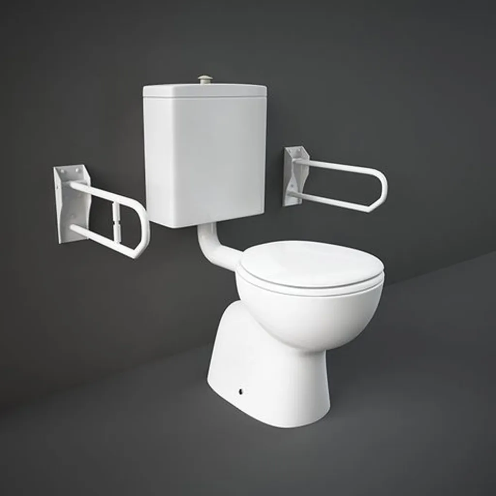 RAK -BELLA DISABLED WATER CLOSET (S-TRAP) + DISABLED WATER TANK W/ SEAT&COVER [ABS] (52CM) COMFORT HEIGHT 45 CM